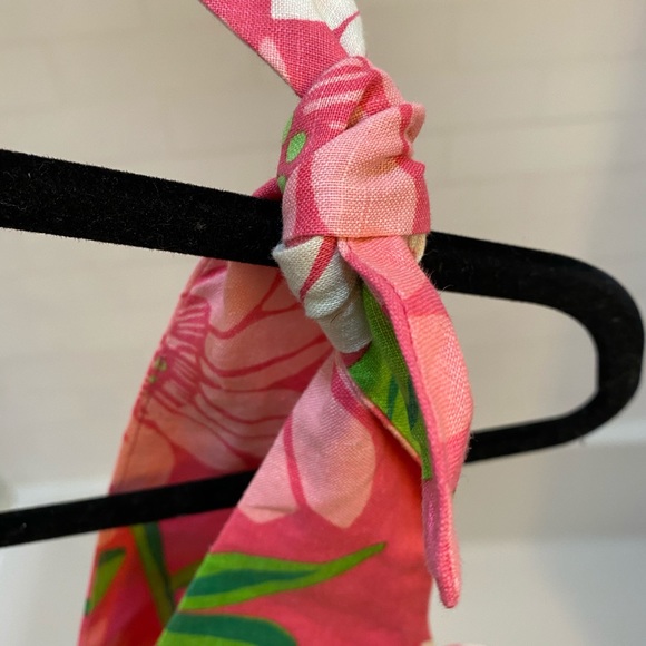 Lilly Pulitzer Pink Linen Floral Dress - Picture 3 of 9